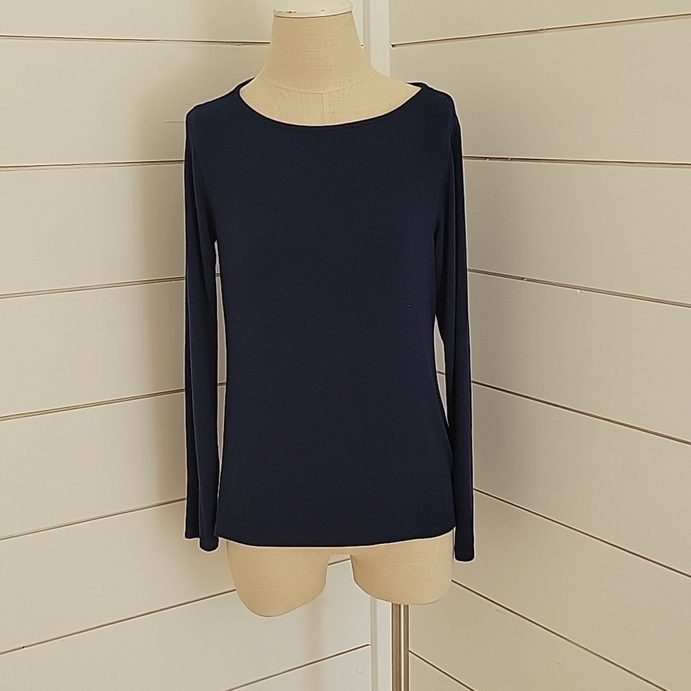 Magaschoni blue large sweater long sleeve